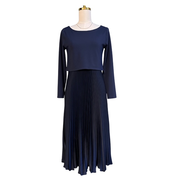 Soft Surroundings Cassandra Dress in Navy Blue - Picture 1 of 5